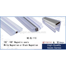Magnetic seal used for 135 & 180 glass door magnetic seal strip shower door